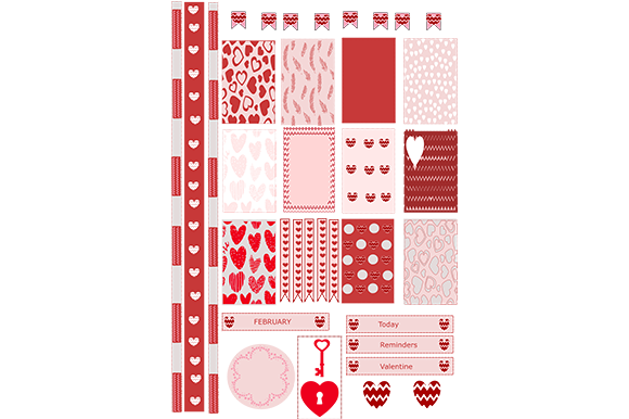 Download February Planner Sticker Printable - Printable Collection
