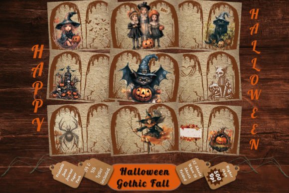Download Printable Fall Halloween Gothic Pages 13 - Printable Collection
