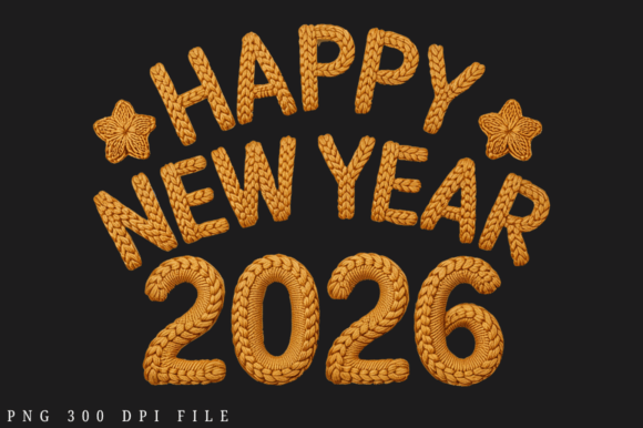 Download Printable Cozy Faux Yarn New Year 2026 - Printable Collection