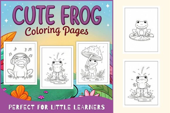 Download Cute Frog Coloring Pages Printable - Printable Collection