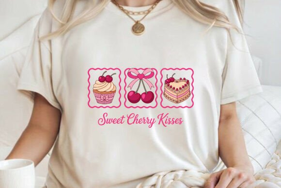 Download Sweet Cherry Kisses Valentine Design PNG - Kiss Collection