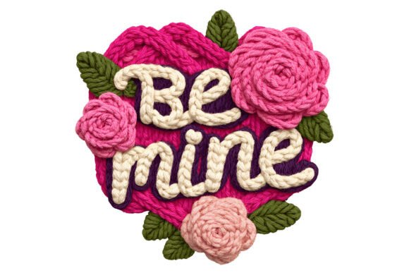 Download Be Mine Knitted Heart PNG - Premium Resources