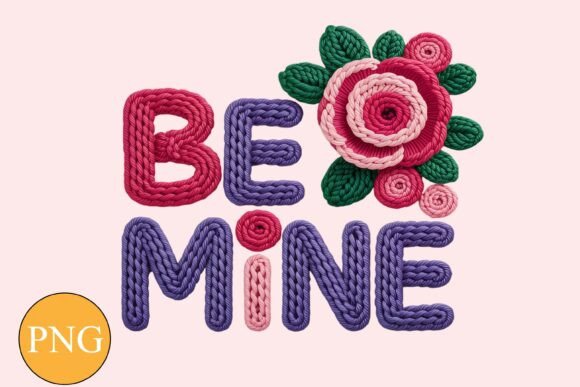Download Be Mine Knitted Heart PNG - Knitted heart png Collection