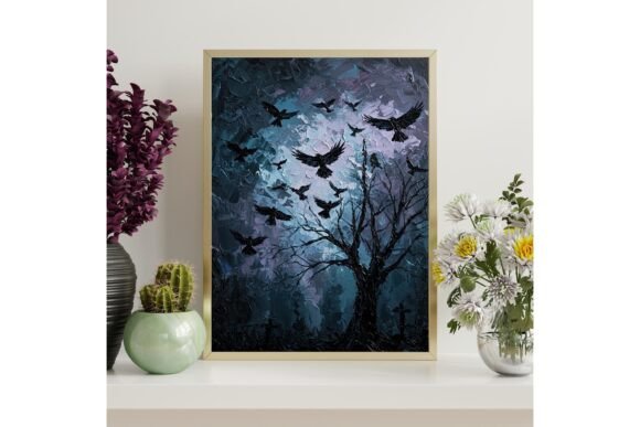 Download Ravens Gothic Printable Wall Art - Printable Collection