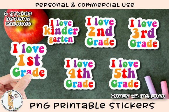 Download I Love Grades PNG Printable Stickers - Printable Collection